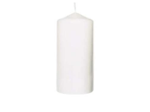 Bloklys Ø60x130 mm Brændetid 30 timer Hvid - (6 stk.)