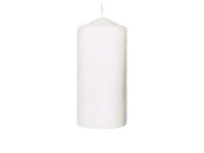 Bloklys Ø60x130 mm Brændetid 30 timer Hvid - (6 stk.)