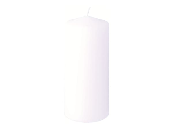 Bloklys Ø60x130 mm Brændetid 30 timer Hvid - (6 stk.)