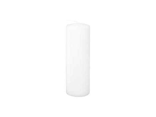 Bloklys 70x220 mm Brændetid ca. 95 timer Hvid,12 stk/krt