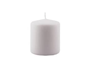 Bloklys Ø78x95 mm Brændetid 44 timer Hvid,stk