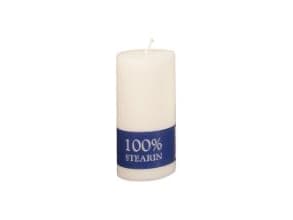 Blockljus Ø70x150 mm Brinntid 49 timmar Pure Stearin White - (12 st.)