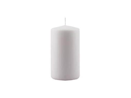 Bloklys Ø78x145 mm Brændetid 81 timer Hvid,stk