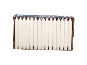 Kronelys Ø22x200 mm Brændetid 7 timer Hvid - (30 stk.)