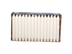 Kronelys Ø22x200 mm Brændetid 7 timer Hvid - (30 stk.)