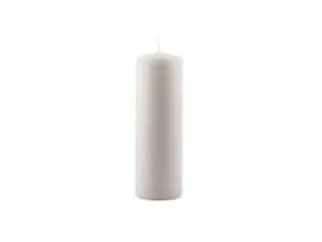 Bloklys Ø78x245 mm Brændetid 140 timer Hvid,6 stk/krt