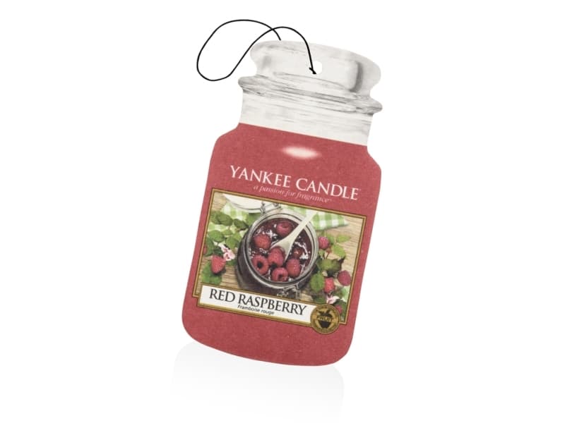 Yankee Candle Red Raspberry, Hängande uppfriskare av kartong, Hanging, Röd, Kartong, 80 mm, 190 mm