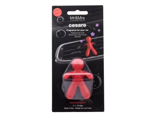 Mr &amp; Mrs Fragrance Caesar Reed Diffuser Car, EVA, Red, 6 x 4 x 8 cm
