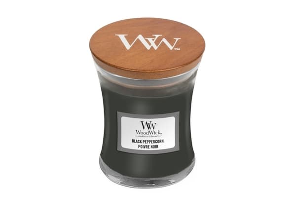 WoodWick Black Peppercorn Mini Jar, Rund, Grå, 1 stykker