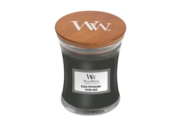 WoodWick Black Peppercorn Mini Jar, Rund, Grå, 1 stykker