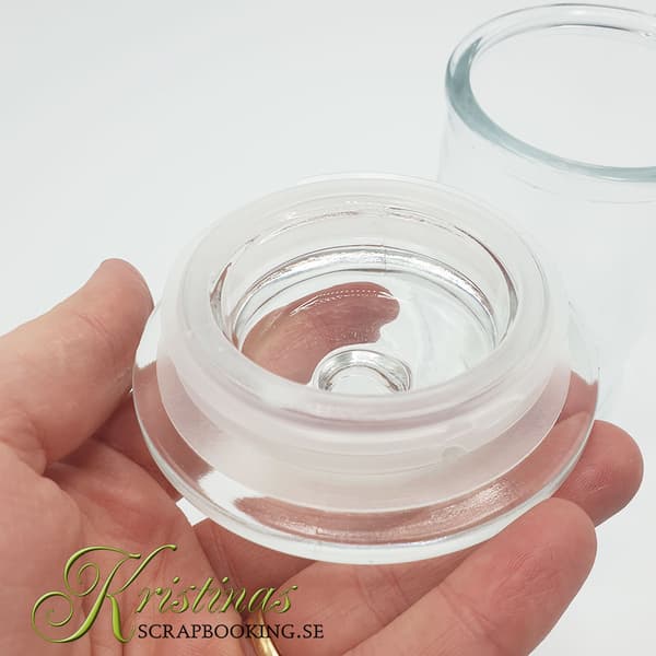 Glasburkar med lock - 10 st - 330 ml - H: 14 cm