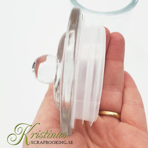 Glasburkar med lock - 10 st - 330 ml - H: 14 cm
