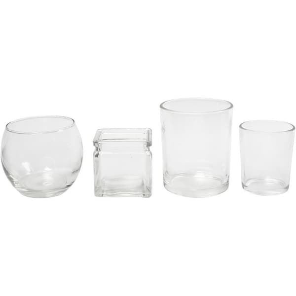 Ljusglas Storpack - 72 st - Höjd från 4,5 - 8,4 cm - 72 st