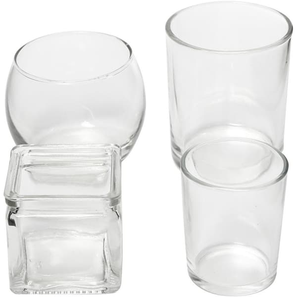 Ljusglas Storpack - 72 st - Höjd från 4,5 - 8,4 cm - 72 st