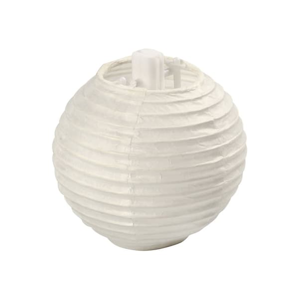 Papperslampor Mini - 7.5 cm - 10 st vita Vit
