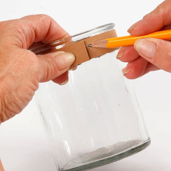 Ljusglas - H: 7,8 cm - dia. 7,8 cm - 6 st