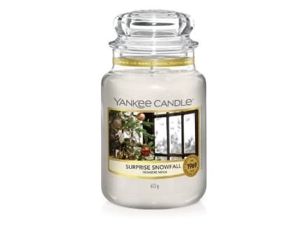 Yankee Candle Surprise Snowfall, Rund, Vit, Rosmarin, Verbena, 150 h, 1 styck