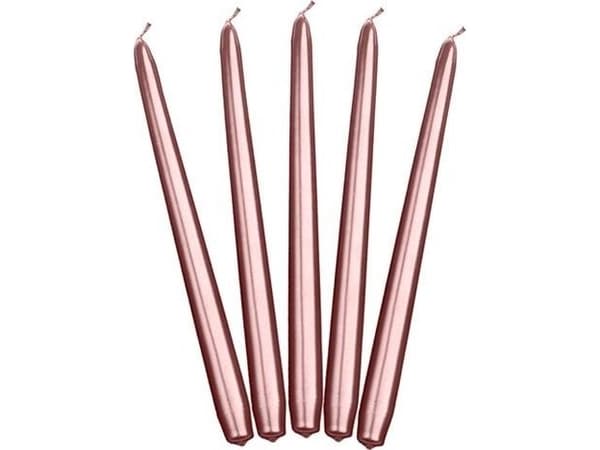 Rose gold stearinlys