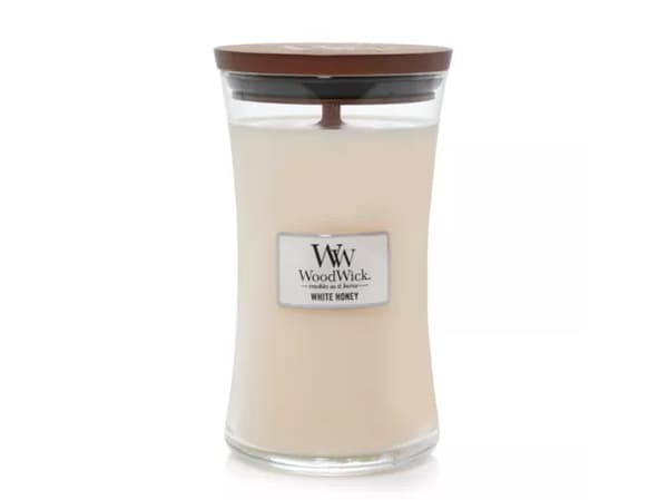 WoodWick White Honey, Cylinder, Hvit, 1 stykker
