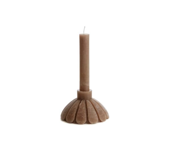 Rustik Lys Kaars Petal Cognac