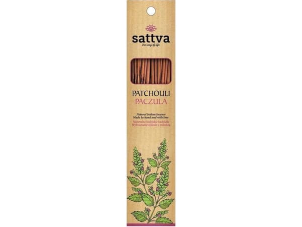 Sattva Sattva Natural Indian Incense natural Indian incense stick Patchouli 15pcs | FREE DELIVERY FROM 250 PLN