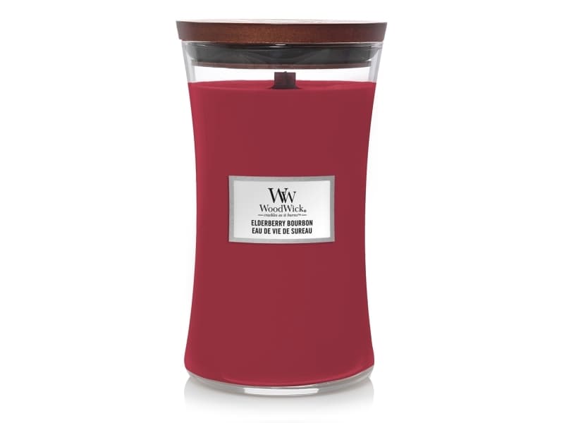 WoodWick Elderberry Bourbon Large Jar, Rund, Röd, 1 styck
