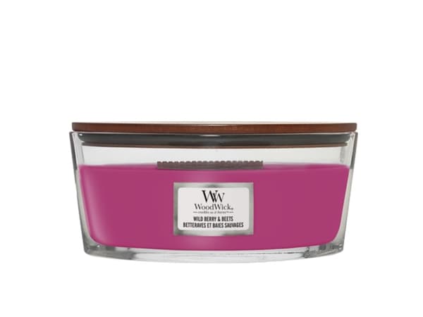 WoodWick Wild Berry & Beets, Ellipse, Mint, Eiketre, Oransje, Orris, Patchouli, Raspberry, Strawberry, 1 stykker