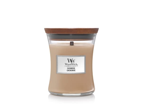 WoodWick Cashmere, Cylinder, Brun, Blackberry, Sedertre, Fruktig, Ingefær, Orris, Pear, Brasiliansk peppertre, Kvede, Sandaltre,..., 1 stykker