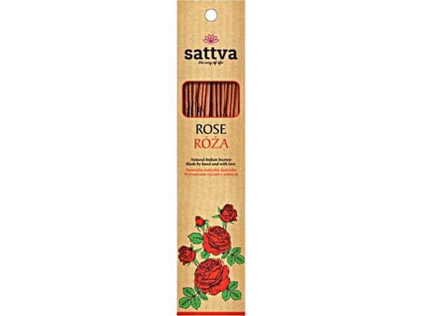 Sattva Natural Indian Incense natural Indian Rose suitsukkeet 15kpl.