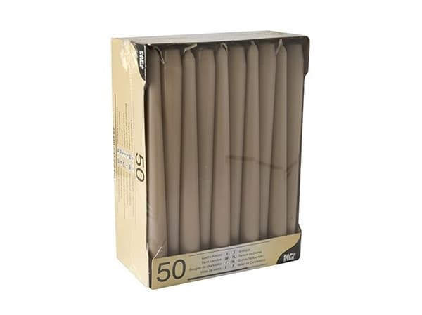 Papstar 88340, Rund, Krem, 7 timer, 50 stykker