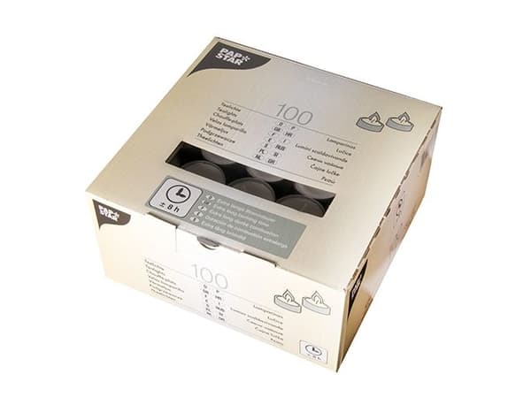 Papstar 82674, Cylinder, Hvit, 8 timer, 100 stykker