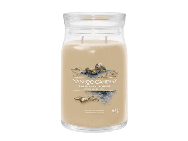 Yankee Candle Amber & Sandalwood, Cylinder, Brun, Spice, 90 h, 1 styck