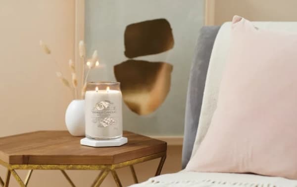 Yankee Candle 1701379E, Cylinder, Beige, Patchouli, Sandaltre, 90 timer, 1 stykker
