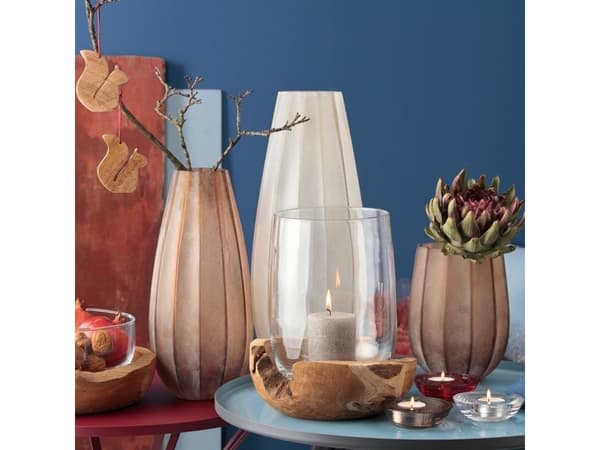 LEONARDO TERRA, 1 stykker, Glass, Tre, Brun, Gjennomsiktig