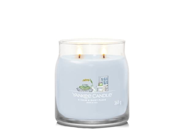 Yankee Candle A Calm & Quiet Place, Cylinder, Blå, Blomster, 50 timer, 1 stykker