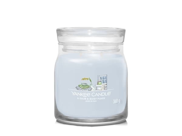 Yankee Candle A Calm & Quiet Place, Cylinder, Blå, Blomster, 50 timer, 1 stykker
