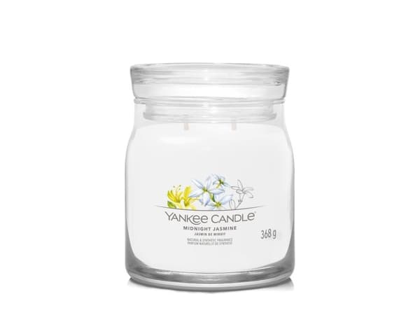 Yankee Candle Midnight Jasmine, Cylinder, Vit, Jasmin, 50 h, 1 st