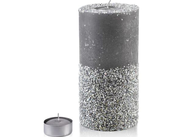 Affek Design Ljuslampa 120X240 DIAMANT GRÅ SILVER KRISTALLER
