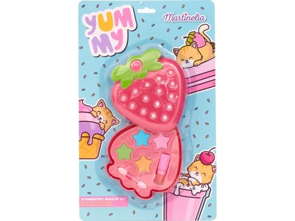 Martinelia Yummy Strawberry  paleta ögonskugga + mini szminka + aplikator