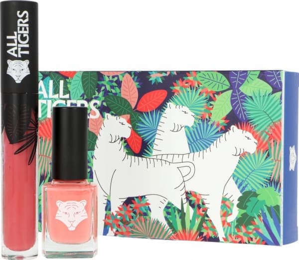 Set All Tigers Natural &amp; Vegan Lips &amp; Nails Lipstick 683 Make Your Mark 8ml + Nail Polish 193 Take Your Chance 11ml