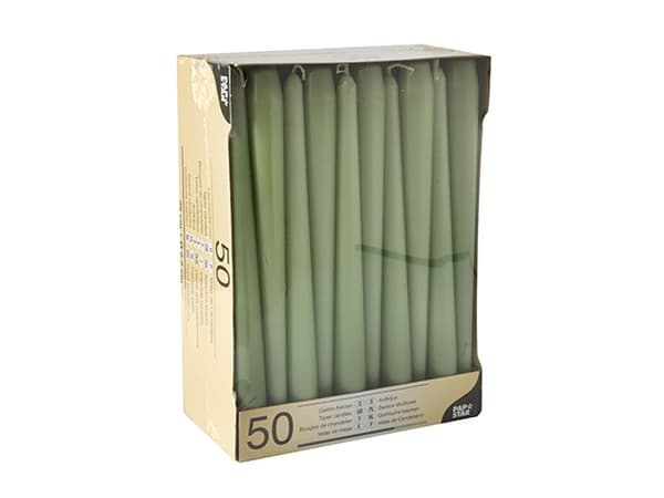 Papstar 88341, Rund, Grön, 7 h, 50 styck
