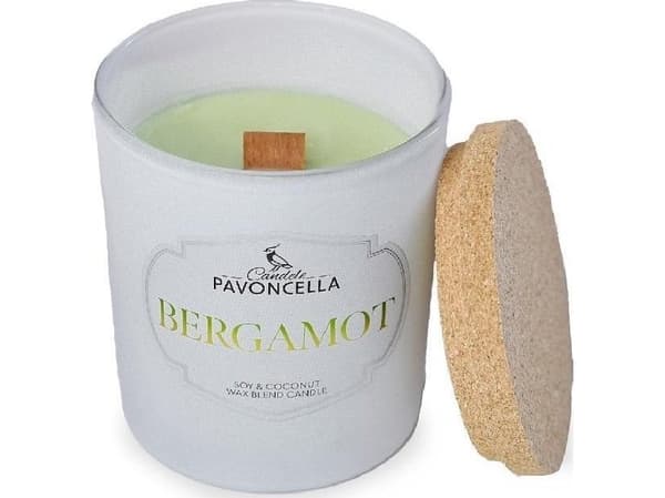 Bergamotti valkoinen soijakynttilä 135g