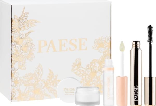 PAESE_SET Perfect Liloosh ripsiväri 10ml + kevyt kosteuttava voidepohja 30ml + Cotton Delight huulikiilto 7.5ml