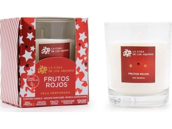 LA CASA DE LOS AROMAS_Rød fruktduftlys 120g