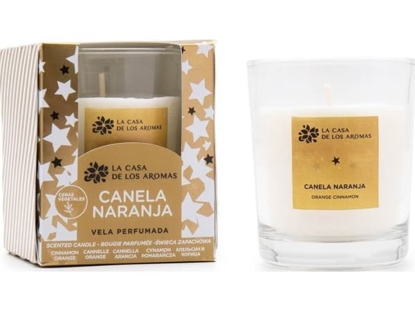 LA CASA DE LOS AROMAS_duftlys med kanel og appelsin 120 g