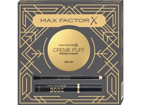 MAX FACTOR_SET Creme Puff ansiktspuder + Mascara 2000 Calorie mascara + Kohl Pencil ögonpenna