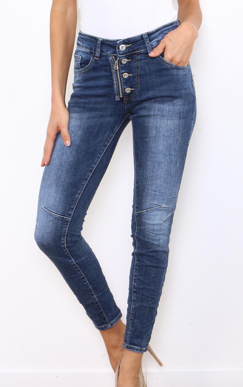 Efashion Areline - Jeans 7019 4 knappar och zip