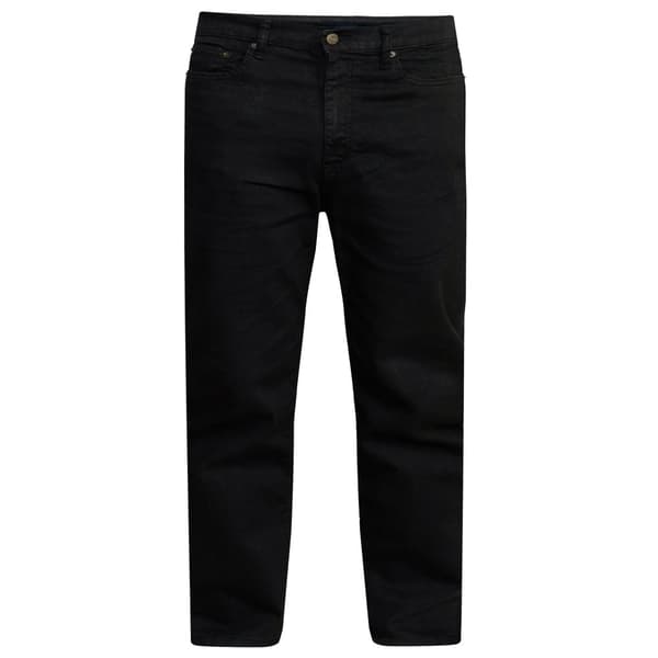 Duke Mens D555 Rockford Carlos Stretch Jeans Black 54R