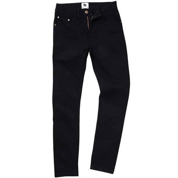 AWDis So Denim Mens Max Slim Jeans Black 30L