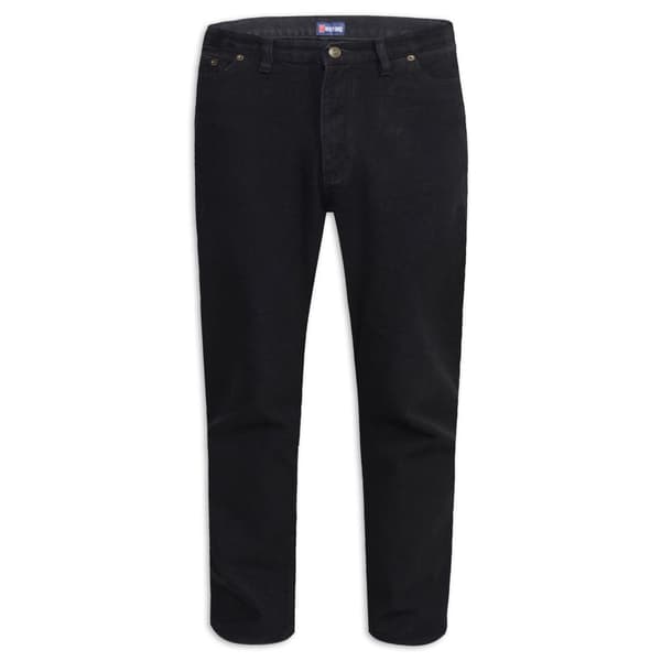 Duke Mens D555 Rockford Comfort Kingsize Jeans Black 54S
